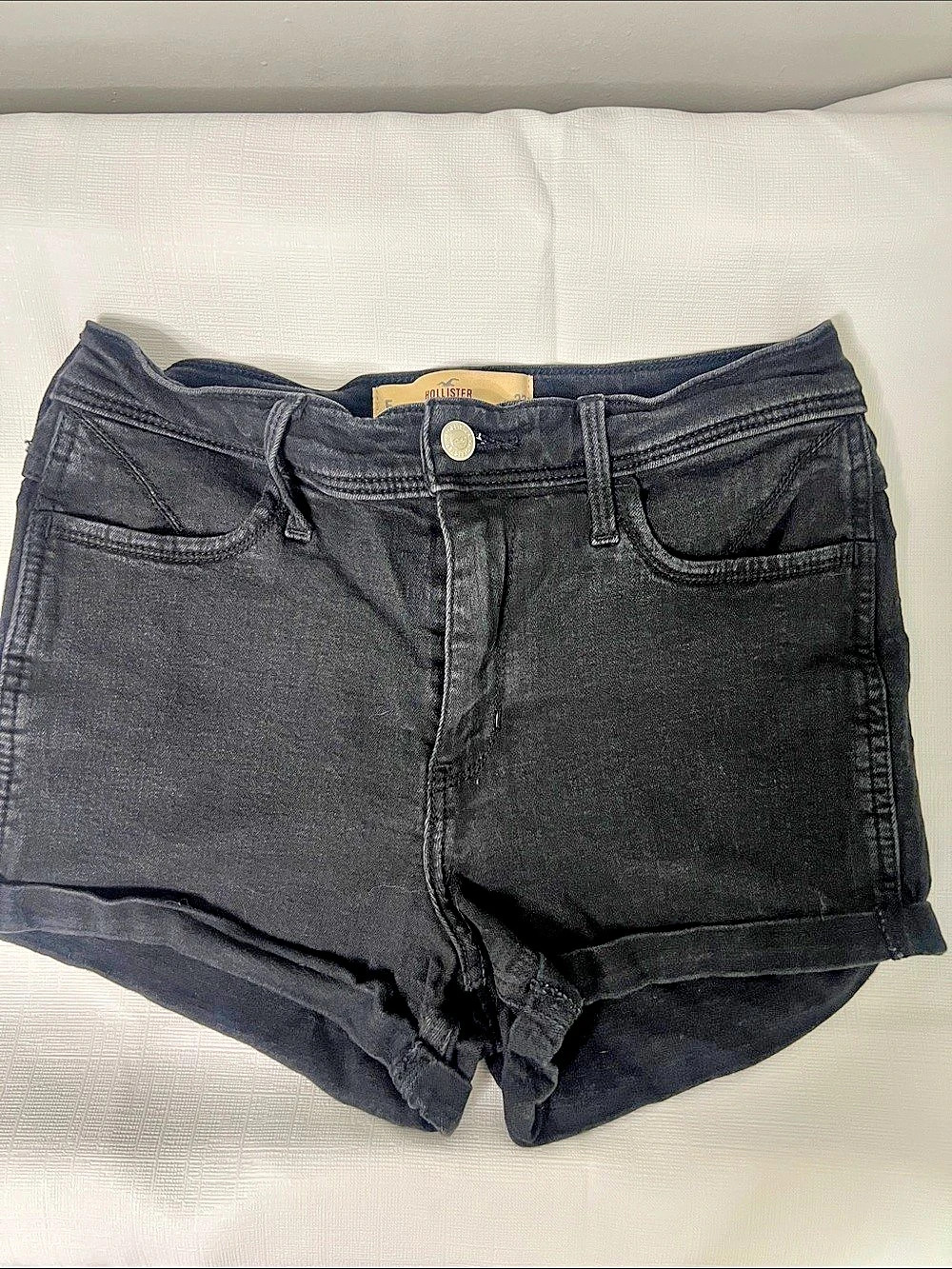 Hollister Black Jean Shorts